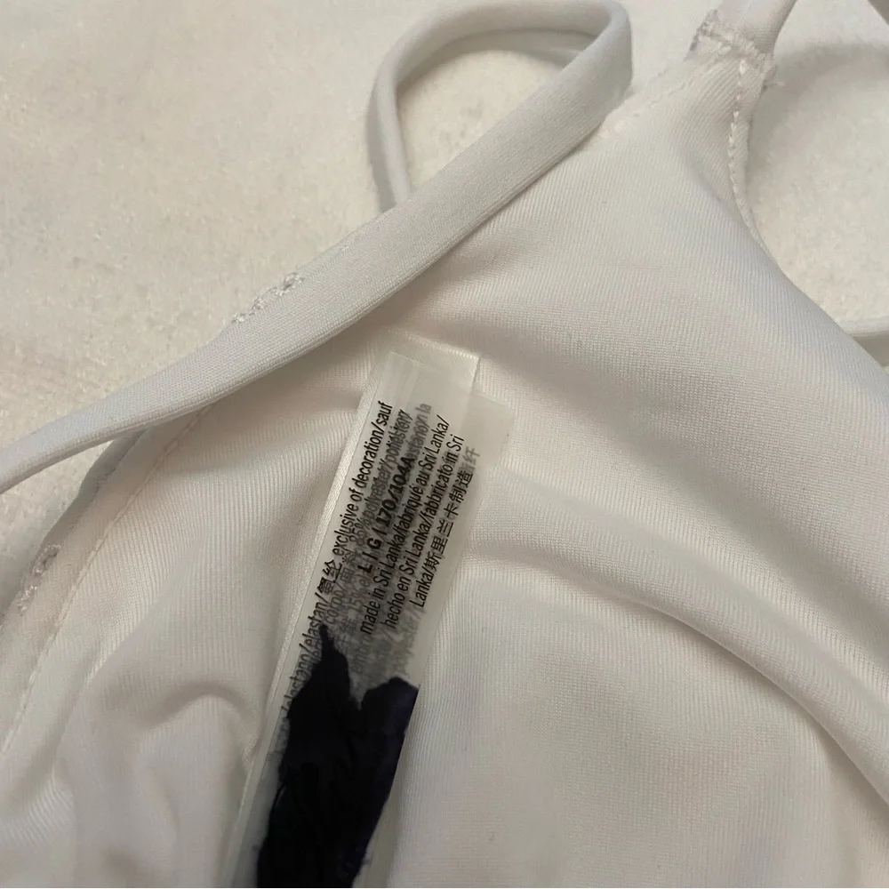 New! Frankie's Bikinis x PINK White eyelet string Bikini 3992